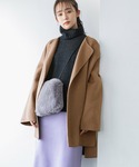 Vis ビス の Web限定 Picchiノーカラーvネックコート チェスターコート Wear