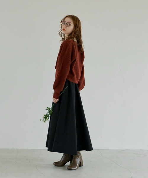 hinari（ヒナリ）の「サーキュラースカート（スカート・レディース・ブラック/ベージュ・SMALL/MEDIUM）」の21枚目の写真