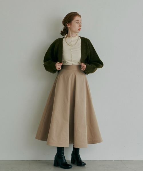 hinari（ヒナリ）の「サーキュラースカート（スカート・レディース・ブラック/ベージュ・SMALL/MEDIUM）」の5枚目の写真