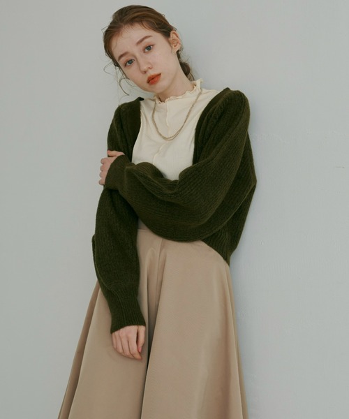 hinari（ヒナリ）の「サーキュラースカート（スカート・レディース・ブラック/ベージュ・SMALL/MEDIUM）」の7枚目の写真