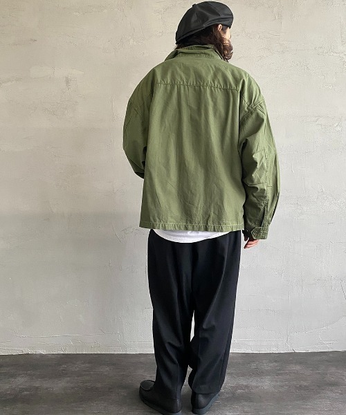 JEANS FACTORY Clothes（ジーンズファクトリークローズ）の「[Jeans Factory Clothes/ジーンズファクトリークローズ] ビッグシルエット ミリタリージャケット（ミリタリージャケット・レディース・ブラック/オフホワイト/オリーブ・M/L）」の6枚目の写真