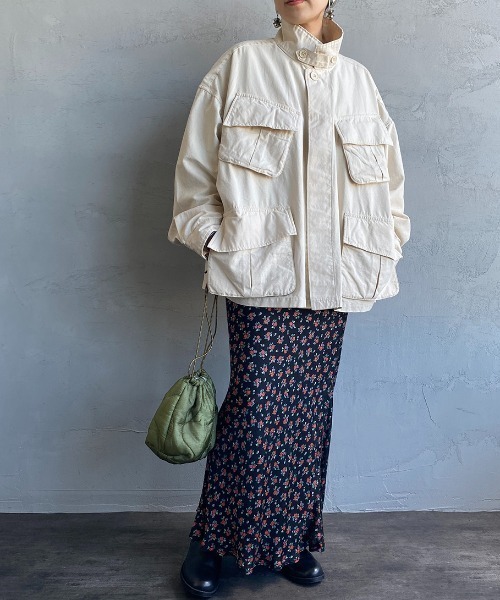 JEANS FACTORY Clothes（ジーンズファクトリークローズ）の「[Jeans Factory Clothes/ジーンズファクトリークローズ] ビッグシルエット ミリタリージャケット（ミリタリージャケット・レディース・ブラック/オフホワイト/オリーブ・M/L）」の16枚目の写真