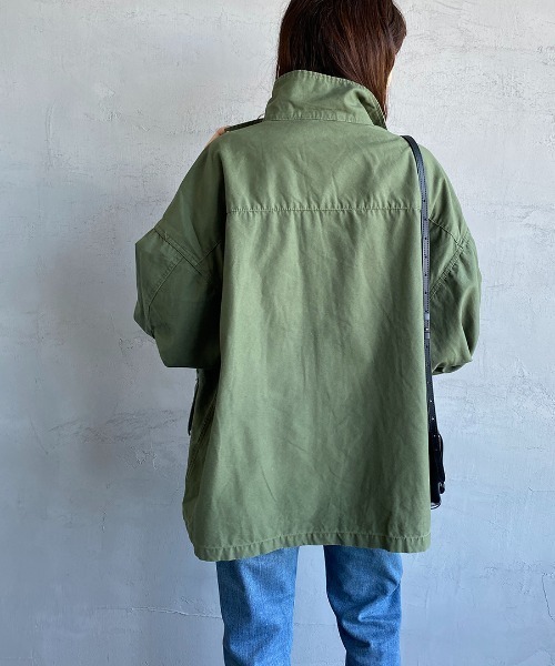 JEANS FACTORY Clothes（ジーンズファクトリークローズ）の「[Jeans Factory Clothes/ジーンズファクトリークローズ] ビッグシルエット ミリタリージャケット（ミリタリージャケット・レディース・ブラック/オフホワイト/オリーブ・M/L）」の12枚目の写真