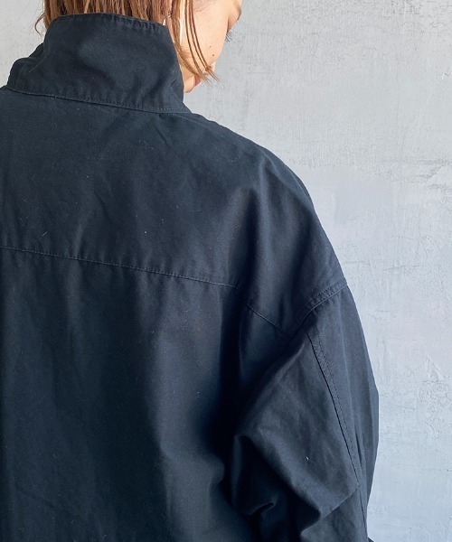 JEANS FACTORY Clothes（ジーンズファクトリークローズ）の「[Jeans Factory Clothes/ジーンズファクトリークローズ] ビッグシルエット ミリタリージャケット（ミリタリージャケット・レディース・ブラック/オフホワイト/オリーブ・M/L）」の7枚目の写真