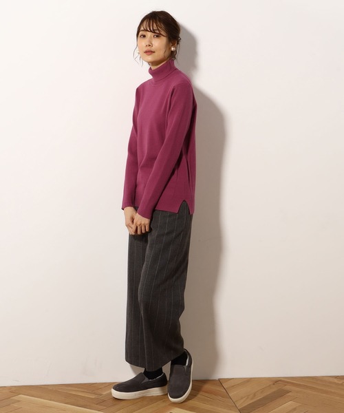Petit Honfleur（プチオンフルール）の「裏起毛パンツ（その他パンツ・レディース・グレー/チャコール・67/64/61）」の5枚目の写真