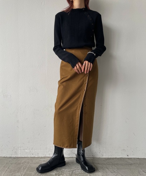 Alia(アリア)の「トラックソールショートブーツ(ブーツ・レディース・ブラック/アイボリー/キャメル・M/L/S/XL)」の13枚目の写真