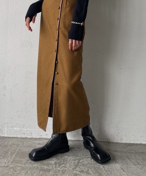 Alia(アリア)の「トラックソールショートブーツ(ブーツ・レディース・ブラック/アイボリー/キャメル・M/L/S/XL)」の14枚目の写真