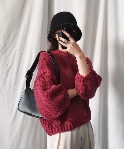 me+em select（ミームセレクト）の「※※【7色展開】ウールライクボアバケットハット（ハット・レディース・ホワイト/ブラック/ベージュ/ブラウン/ブルー/モカ/レッド系その他・FREE）」の19枚目の写真