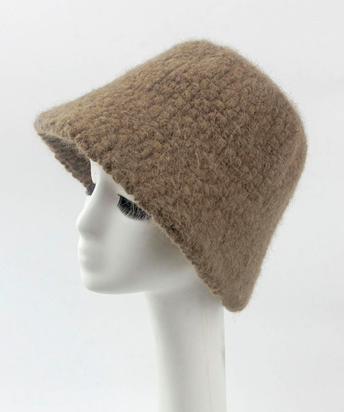 me+em select（ミームセレクト）の「※※【7色展開】ウールライクボアバケットハット（ハット・レディース・ホワイト/ブラック/ベージュ/ブラウン/ブルー/モカ/レッド系その他・FREE）」の11枚目の写真