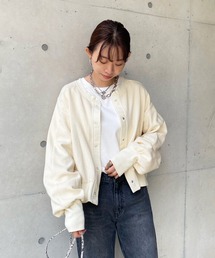 【WEB限定】ワッフルステッチカーディガン