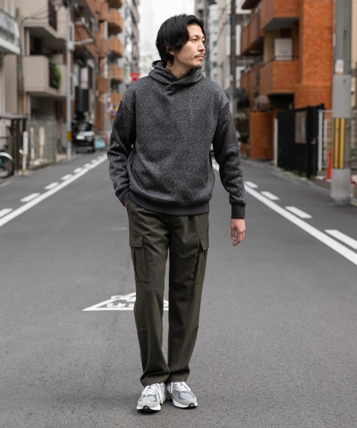 URBAN RESEARCH ROSSO MEN（アーバンリサーチロッソメン）の「『XLサイズあり』ウールフランネルカーゴパンツ（カーゴパンツ・メンズ・チャコールグレー/グレー/カーキ・SMALL/MEDIUM/LARGE/X-LARGE）」の14枚目の写真