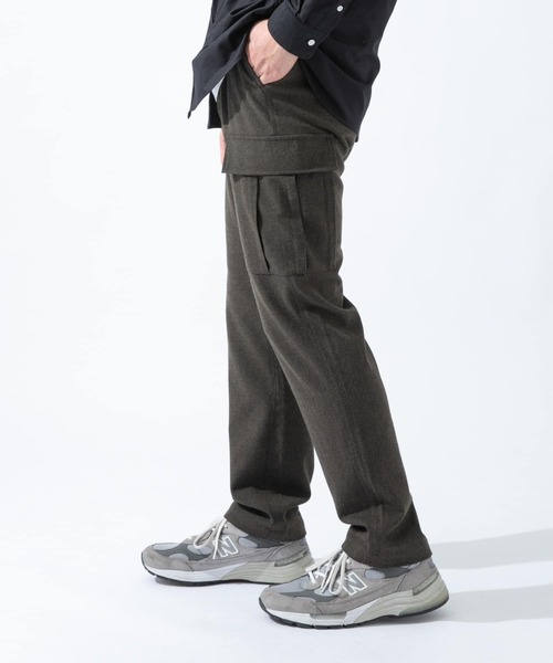 URBAN RESEARCH ROSSO MEN（アーバンリサーチロッソメン）の「『XLサイズあり』ウールフランネルカーゴパンツ（カーゴパンツ・メンズ・チャコールグレー/グレー/カーキ・SMALL/MEDIUM/LARGE/X-LARGE）」の17枚目の写真