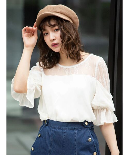 セール ブランド古着 半袖ブラウス シャツ ブラウス Cecil Mcbee セシルマクビー のファッション通販 Zozoused