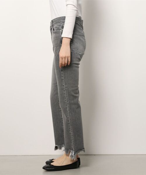 Munich(ミューニック)の「Munich (ミューニック) 12ozローツイスト10イヤーデニム セミフレアデストロイパンツ(デニムパンツ・レディース・ブラック/インディゴブルー・SMALL/X-SMALL/FREE)」の3枚目の写真