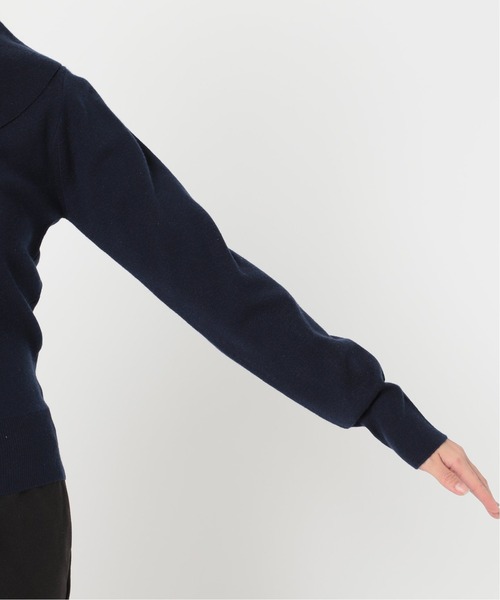 Simplicite（サンプリシテ）の「襟付きプルオーバー◆（ニット/セーター・レディース・ブラック/ネイビー/ピンク・FREE）」の9枚目の写真