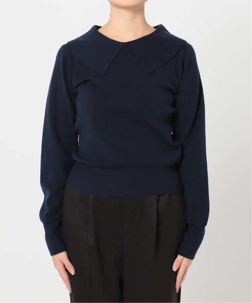 Simplicite（サンプリシテ）の「襟付きプルオーバー◆（ニット/セーター・レディース・ブラック/ネイビー/ピンク・FREE）」の15枚目の写真