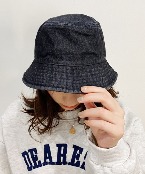 newhattan(ニューハッタン)の「【newhattan】デニムバケットハット(ハット・レディース・ライトブルー/ブラック/インディゴブルー/ライトブラック・M/L)」の8枚目の写真