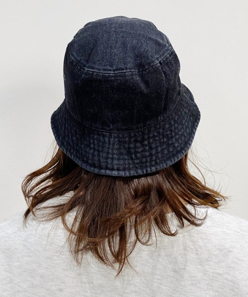 newhattan(ニューハッタン)の「【newhattan】デニムバケットハット(ハット・レディース・ライトブルー/ブラック/インディゴブルー/ライトブラック・M/L)」の9枚目の写真