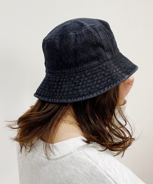 newhattan(ニューハッタン)の「【newhattan】デニムバケットハット(ハット・レディース・ライトブルー/ブラック/インディゴブルー/ライトブラック・M/L)」の10枚目の写真
