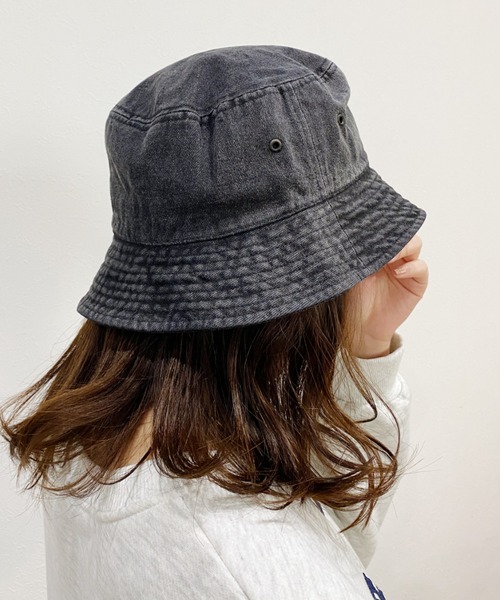 newhattan(ニューハッタン)の「【newhattan】デニムバケットハット(ハット・レディース・ライトブルー/ブラック/インディゴブルー/ライトブラック・M/L)」の12枚目の写真