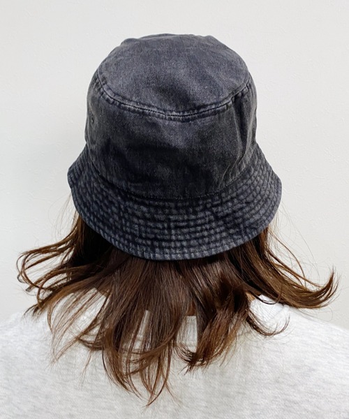 newhattan(ニューハッタン)の「【newhattan】デニムバケットハット(ハット・レディース・ライトブルー/ブラック/インディゴブルー/ライトブラック・M/L)」の13枚目の写真