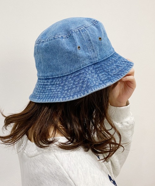 newhattan(ニューハッタン)の「【newhattan】デニムバケットハット(ハット・レディース・ライトブルー/ブラック/インディゴブルー/ライトブラック・M/L)」の15枚目の写真