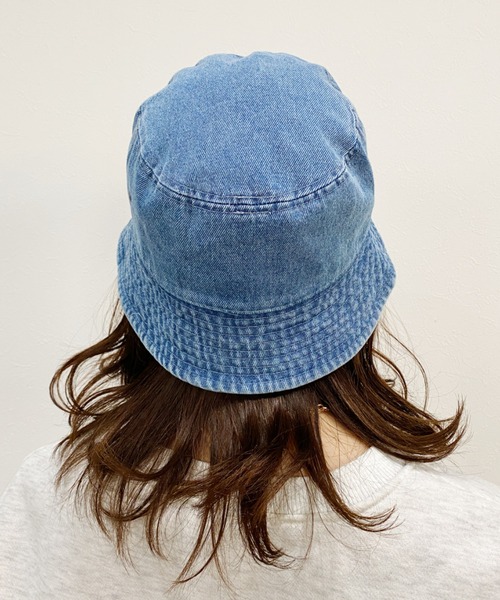newhattan(ニューハッタン)の「【newhattan】デニムバケットハット(ハット・レディース・ライトブルー/ブラック/インディゴブルー/ライトブラック・M/L)」の16枚目の写真