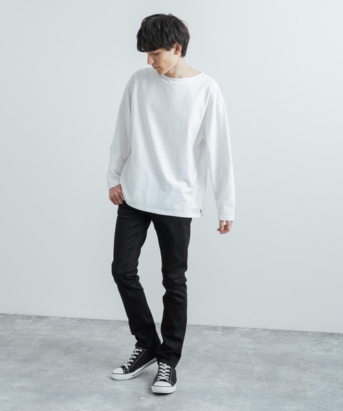 Nudie Jeans（ヌーディージーンズ）の「Nudie Jeans ヌーディージーンズ グリムティム ブラックデニムパンツ Grim Tim 113033030（デニムパンツ・メンズ・ブラック・32inch/28inch/31inch/29inch/30inch/33inch）」の7枚目の写真