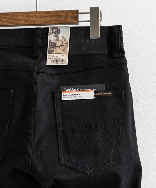 Nudie Jeans（ヌーディージーンズ）の「Nudie Jeans ヌーディージーンズ グリムティム ブラックデニムパンツ Grim Tim 113033030（デニムパンツ・メンズ・ブラック・32inch/28inch/31inch/29inch/30inch/33inch）」の14枚目の写真
