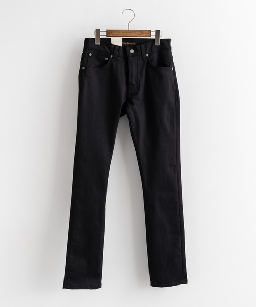 Nudie Jeans（ヌーディージーンズ）の「Nudie Jeans ヌーディージーンズ グリムティム ブラックデニムパンツ Grim Tim 113033030（デニムパンツ・メンズ・ブラック・32inch/28inch/31inch/29inch/30inch/33inch）」の8枚目の写真