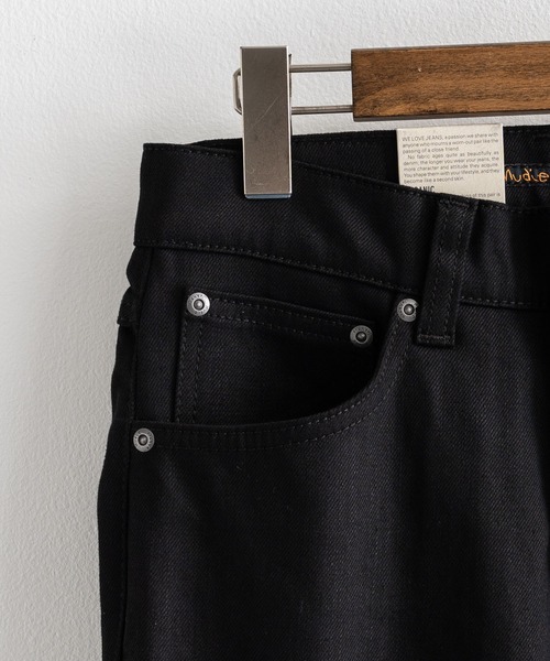 Nudie Jeans（ヌーディージーンズ）の「Nudie Jeans ヌーディージーンズ グリムティム ブラックデニムパンツ Grim Tim 113033030（デニムパンツ・メンズ・ブラック・32inch/28inch/31inch/29inch/30inch/33inch）」の10枚目の写真