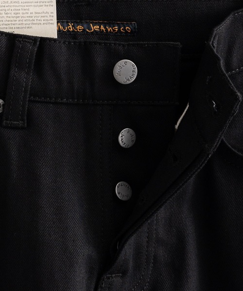 Nudie Jeans（ヌーディージーンズ）の「Nudie Jeans ヌーディージーンズ グリムティム ブラックデニムパンツ Grim Tim 113033030（デニムパンツ・メンズ・ブラック・32inch/28inch/31inch/29inch/30inch/33inch）」の11枚目の写真