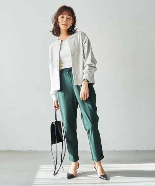 coen（コーエン）の「スナップボタンヘビー裏毛カーディガン（カーディガン/ボレロ・レディース・ネイビー/ライトグレー/ターコイズブルー・LARGE/MEDIUM）」の17枚目の写真