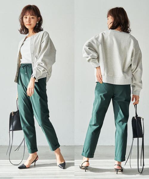 coen（コーエン）の「スナップボタンヘビー裏毛カーディガン（カーディガン/ボレロ・レディース・ネイビー/ライトグレー/ターコイズブルー・LARGE/MEDIUM）」の18枚目の写真