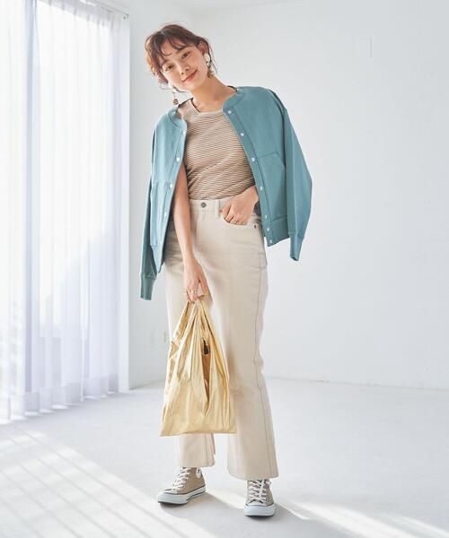 coen（コーエン）の「スナップボタンヘビー裏毛カーディガン（カーディガン/ボレロ・レディース・ネイビー/ライトグレー/ターコイズブルー・LARGE/MEDIUM）」の12枚目の写真