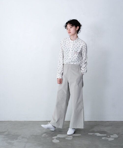 LA MARINE FRANCAISE(マリン フランセーズ)の「Floatのスタンドシャツ(シャツ/ブラウス・レディース・ネイビー/オフホワイト・F)」の20枚目の写真