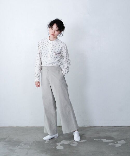 LA MARINE FRANCAISE(マリン フランセーズ)の「Floatのスタンドシャツ(シャツ/ブラウス・レディース・ネイビー/オフホワイト・F)」の18枚目の写真