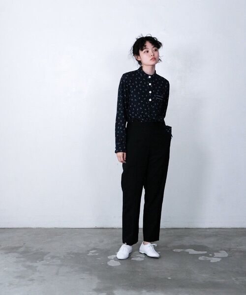 LA MARINE FRANCAISE(マリン フランセーズ)の「Floatのスタンドシャツ(シャツ/ブラウス・レディース・ネイビー/オフホワイト・F)」の13枚目の写真