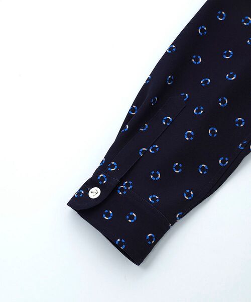 LA MARINE FRANCAISE(マリン フランセーズ)の「Floatのスタンドシャツ(シャツ/ブラウス・レディース・ネイビー/オフホワイト・F)」の11枚目の写真