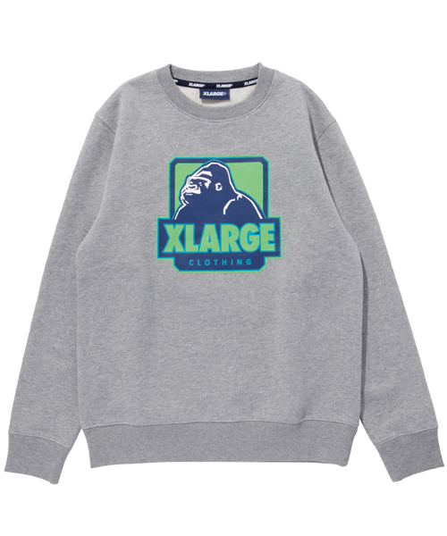XLARGE（エクストララージ）の「WEST OG GORILLA CREW NECK SWEAT（スウェット・メンズ・ブラック/アッシュ/ライトグリーン/ネイビー・X-LARGE/MEDIUM/LARGE/SMALL）」の2枚目の写真