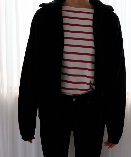 CIENA(シエナ)の「衿付きニットカーディガン(カーディガン/ボレロ・レディース・ブラック/ベージュ/オフホワイト・FREE)」の14枚目の写真