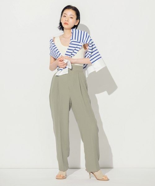 N.O.R.C by the line（ノークバイザライン）の「パネルボーダープルオーバー（Tシャツ/カットソー・レディース・キャメル/ホワイト/ブルー・M/L/XXL/S）」の17枚目の写真