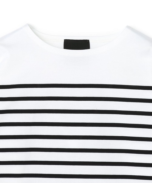 N.O.R.C by the line（ノークバイザライン）の「パネルボーダープルオーバー（Tシャツ/カットソー・レディース・キャメル/ホワイト/ブルー・M/L/XXL/S）」の10枚目の写真