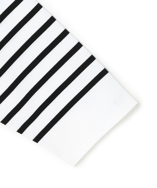 N.O.R.C by the line（ノークバイザライン）の「パネルボーダープルオーバー（Tシャツ/カットソー・レディース・キャメル/ホワイト/ブルー・M/L/XXL/S）」の11枚目の写真