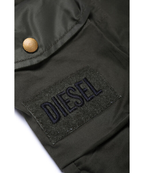 DIESEL(ディーゼル)の「DIESEL KID ジュニア パンツ カーゴパンツ 異素材(カーゴパンツ・キッズ・カーキ・8Y/10Y/12Y/14Y)」の2枚目の写真