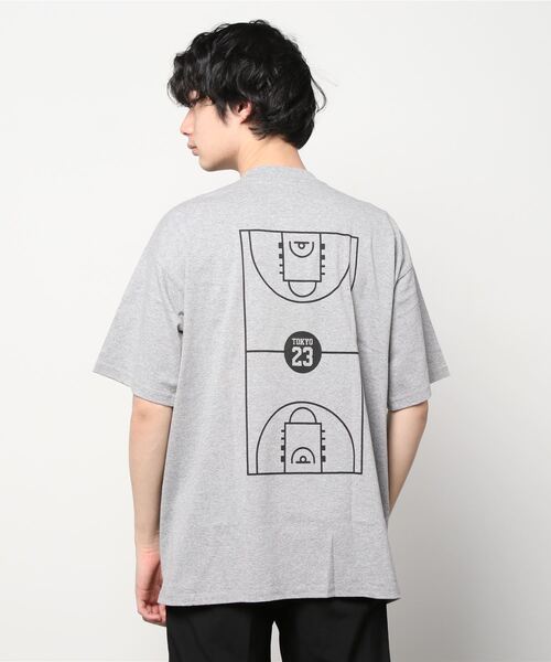 TOKYO 23(トウキョウニジュウサン)の「TOKYO 23 FULL COURT TEE / トーキョー23 フルコート ティー(Tシャツ/カットソー・メンズ・ホワイト/グレー系その他/ブラック/グレー・M/XL/L)」の7枚目の写真