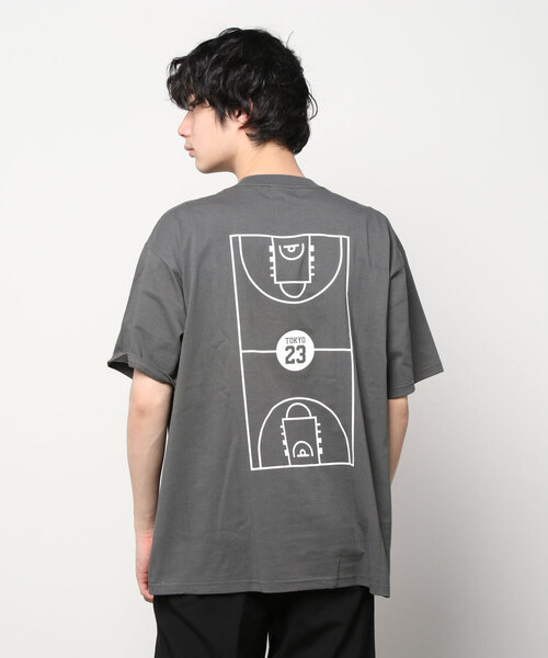 TOKYO 23(トウキョウニジュウサン)の「TOKYO 23 FULL COURT TEE / トーキョー23 フルコート ティー(Tシャツ/カットソー・メンズ・ホワイト/グレー系その他/ブラック/グレー・M/XL/L)」の8枚目の写真