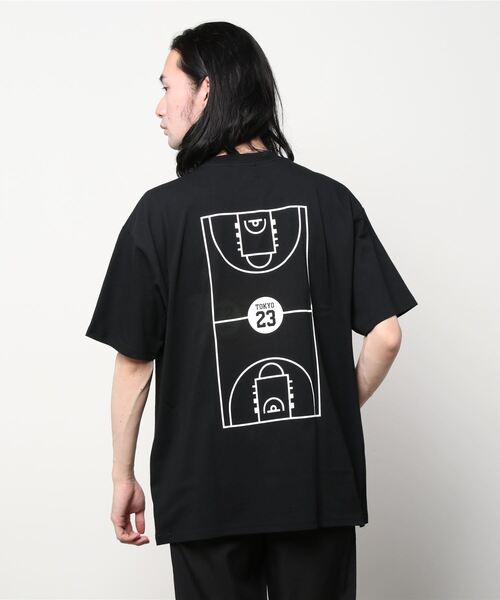 TOKYO 23(トウキョウニジュウサン)の「TOKYO 23 FULL COURT TEE / トーキョー23 フルコート ティー(Tシャツ/カットソー・メンズ・ホワイト/グレー系その他/ブラック/グレー・M/XL/L)」の9枚目の写真