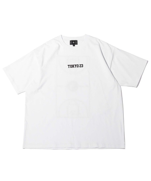 TOKYO 23(トウキョウニジュウサン)の「TOKYO 23 FULL COURT TEE / トーキョー23 フルコート ティー(Tシャツ/カットソー・メンズ・ホワイト/グレー系その他/ブラック/グレー・M/XL/L)」の2枚目の写真