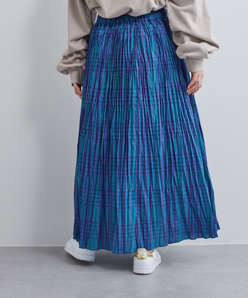 CIAOPANIC TYPY(チャオパニックティピー)の「カラーチェックプリーツスカート(スカート・レディース・グリーン/パープル/ピンク・ONE SIZE)」の16枚目の写真